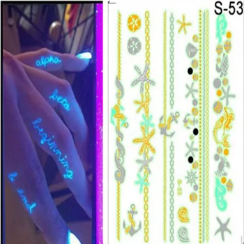 Luminous Stickers Cool Product Night Lights Temporary Tattoo Choker Bracelet Flash Gold Sticker Henna Tattoos Fake Body Art
Luminous Stickers Cool Product Night Lights Temporary Tattoo Choker Bracelet Flash Gold Sticker Henna Tattoos Fake Body Art
