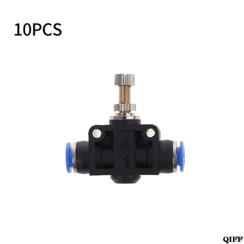 10Pcs/Set LSA-06 Push-in Speed Controller 6mm Air Flow Sealed Control Valve Connector 360 Rotation Tube Pipe Accessories MAY28
10Pcs/Set LSA-06 Push-in Speed Controller 6mm Air Flow Sealed Control Valve Connector 360 Rotation Tube Pipe Accessories MAY28