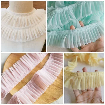 5cm Wide Modern Style Double Mesh Organ Pleated Tulle Lace Accessories Skirt Cuffs Edge Decor Lace-fabric-for-wedding-dresses
5cm Wide Modern Style Double Mesh Organ Pleated Tulle Lace Accessories Skirt Cuffs Edge Decor Lace-fabric-for-wedding-dresses