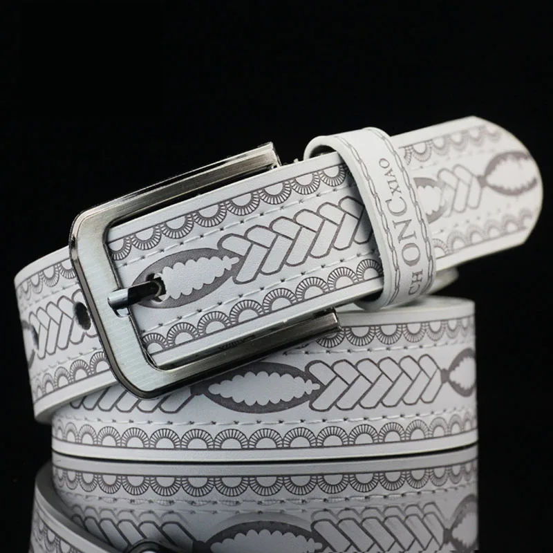 KAWEIDA New Trending Street Style Printing PU Leather Men's Casual Belt for Jeans Pin Buckle Belt Presents for Men Trouser Belt
KAWEIDA New Trending Street Style Printing PU Leather Men's Casual Belt for Jeans Pin Buckle Belt Presents for Men Trouser Belt