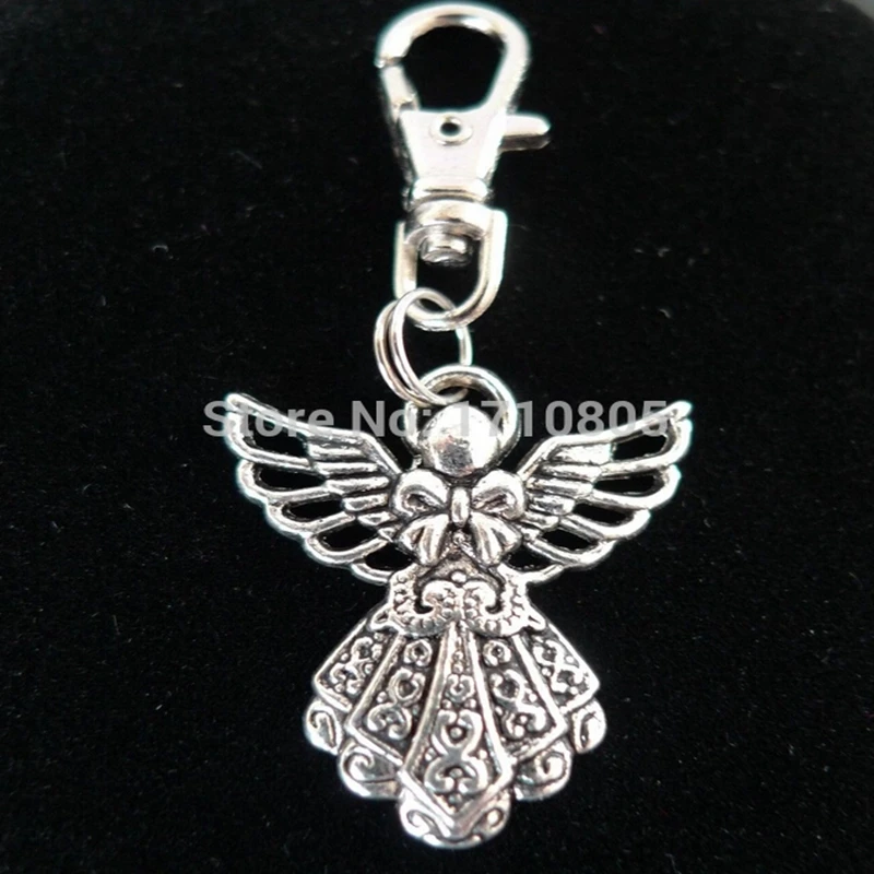 Hot 50pcs Fashion Vintage Silver Alloy Angel Charm Keychain Gifts Key Ring Fit DIY Key Chains Accessories Jewelry D391
Hot 50pcs Fashion Vintage Silver Alloy Angel Charm Keychain Gifts Key Ring Fit DIY Key Chains Accessories Jewelry D391