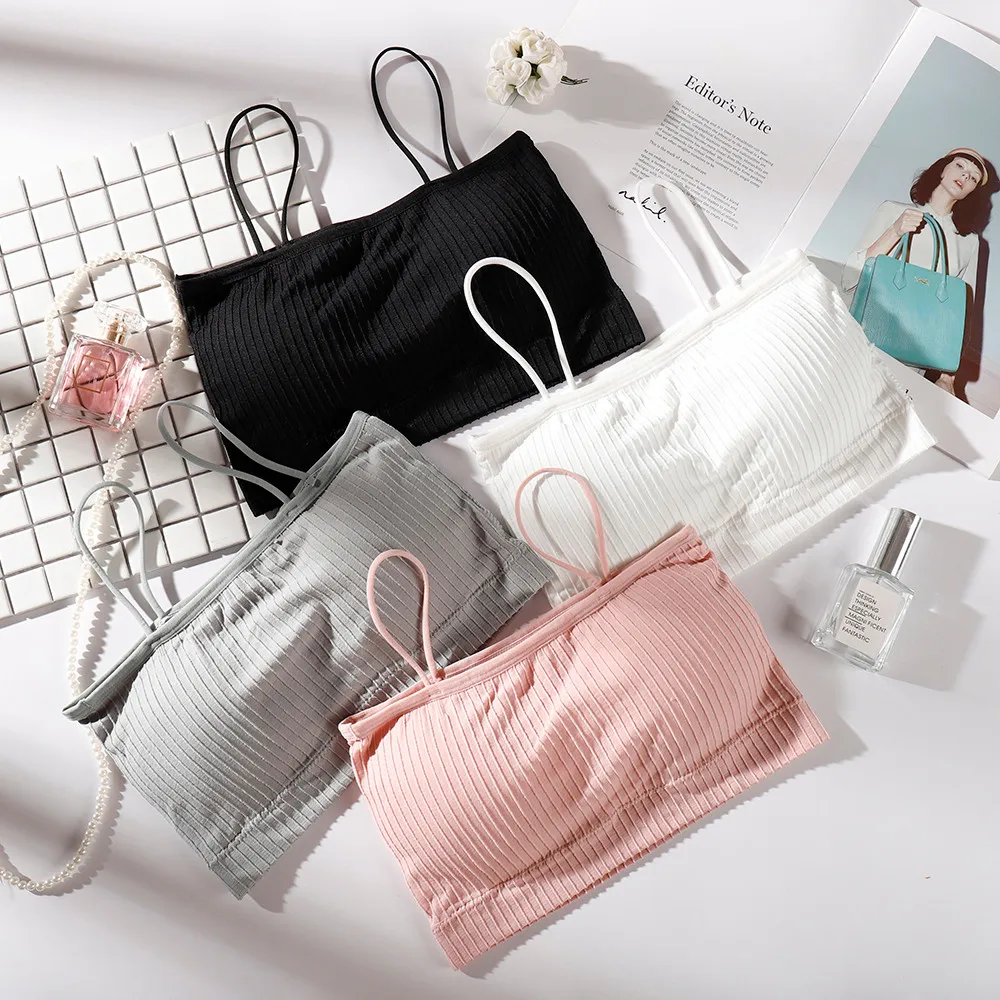 Women Casual Nylon Sexy Bra Top Breathable Chest Pad Wearing Sports Underwear Summer korean gift Drop Shipping 2018 NEW Fashion
Women Casual Nylon Sexy Bra Top Breathable Chest Pad Wearing Sports Underwear Summer korean gift Drop Shipping 2018 NEW Fashion