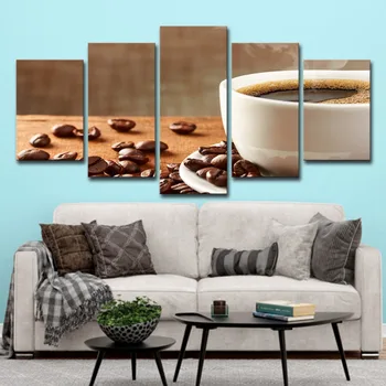 Canvas HD Prints Pictures Kitchen Restaurant Wall Art Framework Poster 5 Pieces Coffee Beans And Coffee Cup Paintings Home Decor
Canvas HD Prints Pictures Kitchen Restaurant Wall Art Framework Poster 5 Pieces Coffee Beans And Coffee Cup Paintings Home Decor