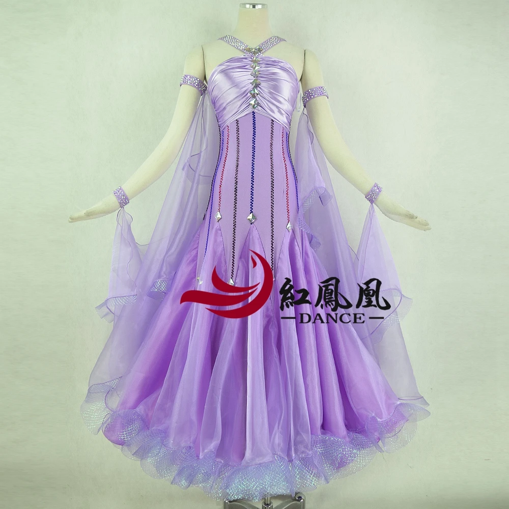 Standard Ballroom Dress Women New Of 2018 Custom Made High-necked Long Sleeved Waltz Ballroom Dance Competition Dresses
Standard Ballroom Dress Women New Of 2018 Custom Made High-necked Long Sleeved Waltz Ballroom Dance Competition Dresses