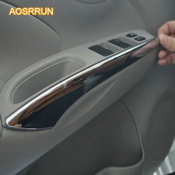 AOSRRUN For Nissan Versa Sedan hatchback note SR 2014 2015 ABS chrome interior trim stickers decoration line car accessories
AOSRRUN For Nissan Versa Sedan hatchback note SR 2014 2015 ABS chrome interior trim stickers decoration line car accessories
