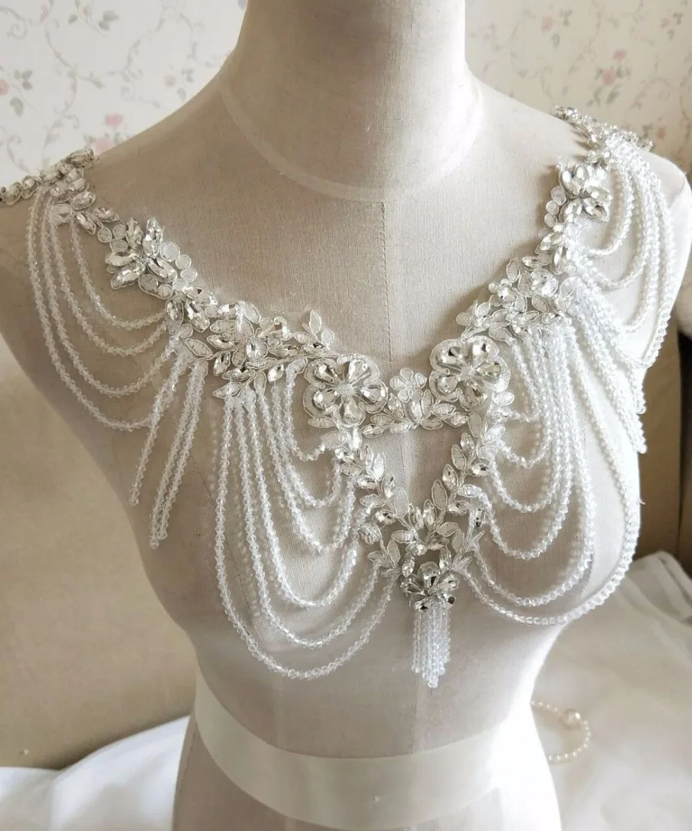 Gorgeous Rhinestone Shawl Handmade Crystal Applique For Bridal Accessories Wedding Dress Sash Haute Couture Costume Decor
Gorgeous Rhinestone Shawl Handmade Crystal Applique For Bridal Accessories Wedding Dress Sash Haute Couture Costume Decor