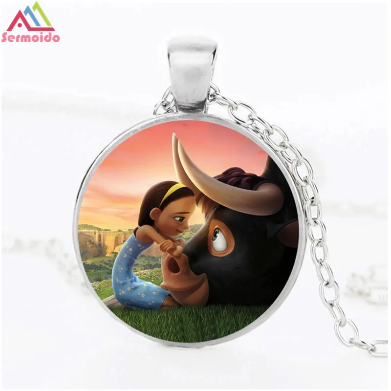 sermoido 50CM Silver/Black Color Ferdinand Bull Dos Glass Pendant Chain Necklace for Kid Dress Up Action Figures Toys DBP118
sermoido 50CM Silver/Black Color Ferdinand Bull Dos Glass Pendant Chain Necklace for Kid Dress Up Action Figures Toys DBP118