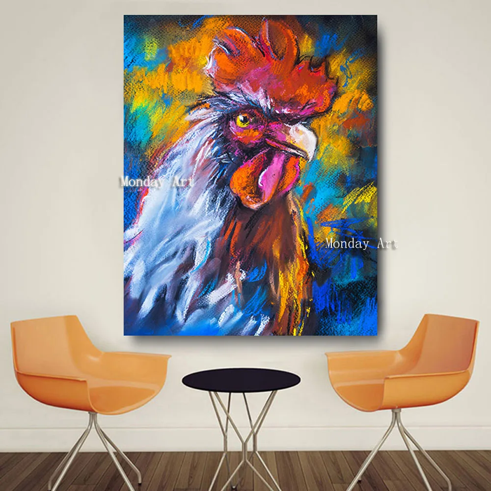 Animal Art Hand Painted Cock Animal Oil Painting On Canvas Pop Art Modern Abstract Wall Art Picture For Kitchen Decor No Framed
Animal Art Hand Painted Cock Animal Oil Painting On Canvas Pop Art Modern Abstract Wall Art Picture For Kitchen Decor No Framed