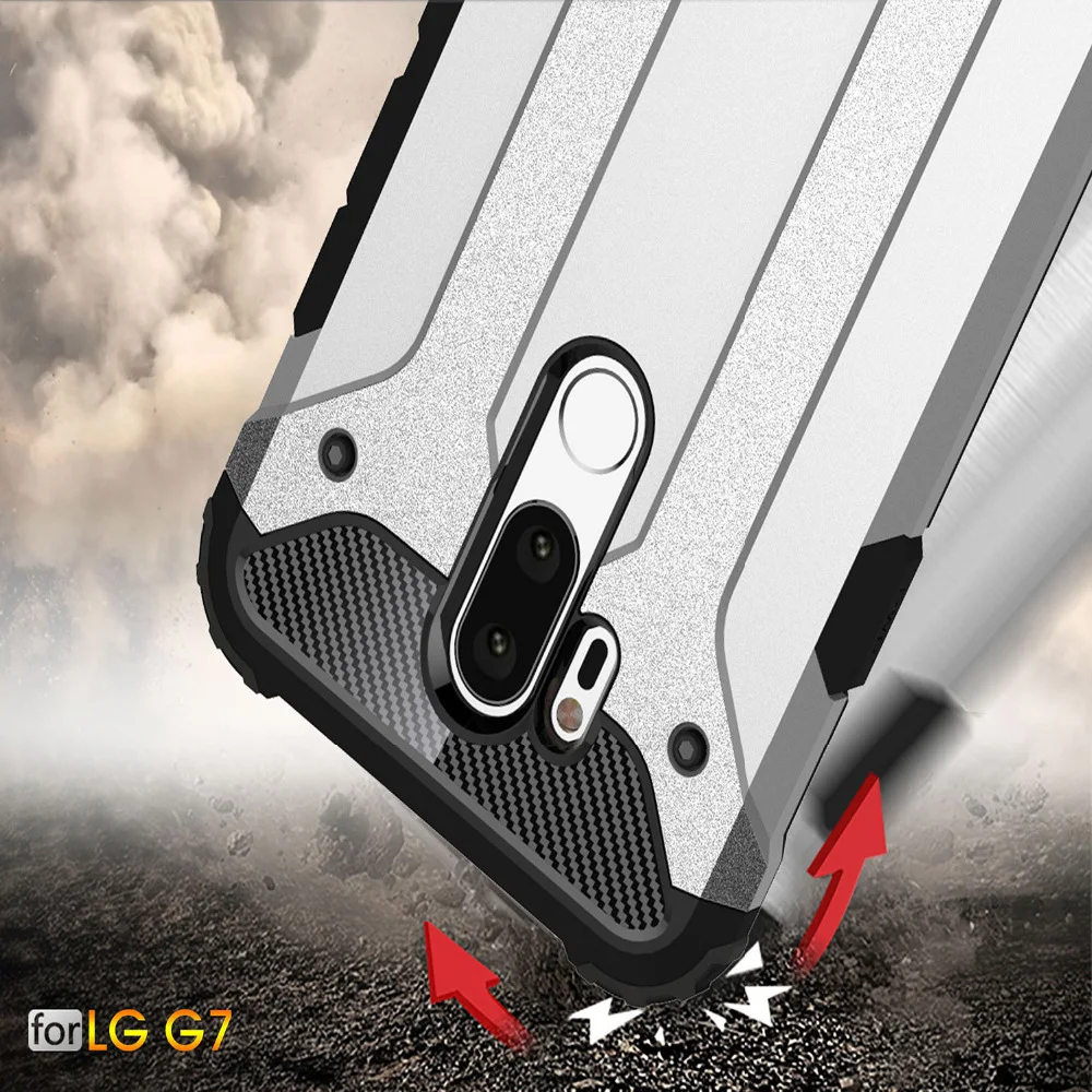 Strong Hybrid Tough Shockproof Armor Phone Back Case For LG G7 / G6 G5 K5 K4 K7 K10 Hard Rugged Impact Cover | Мобильные телефоны и