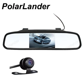 

4.3 inch TFT LCD Car Rearview Mirror Monitor Auto Parking Assistance 2 AV input with Backup Waterproof CMOS reverse Camera