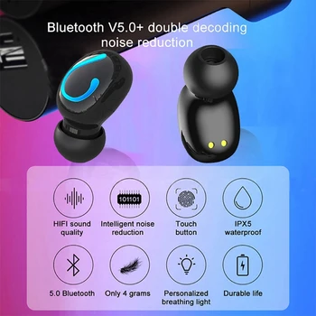 Q67 Tws Bluetooth 5.0 Earphone Bass Stereo Wireless Headphone Hifi Sport Bluetooth Headset Earbuds With Mic For Smartphone Bla
Q67 Tws Bluetooth 5.0 Earphone Bass Stereo Wireless Headphone Hifi Sport Bluetooth Headset Earbuds With Mic For Smartphone Bla