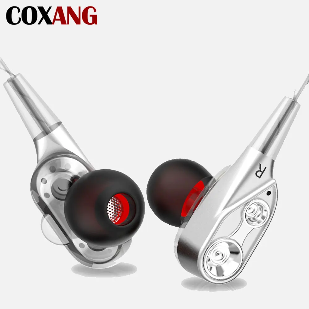 Dual Driver Earphones Stereo Super Bass HIFI Ear Phone With Mic In Ear Wired Headset Sport Earbus Earpiece For Samsung Iphone
Dual Driver Earphones Stereo Super Bass HIFI Ear Phone With Mic In Ear Wired Headset Sport Earbus Earpiece For Samsung Iphone