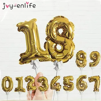 JOY-ENLIFE Mini Gold Foil Number Balloon Cake Topper Wedding Decoration Party Kid Adult Birthday Anniversary Cake Flags Supplies
JOY-ENLIFE Mini Gold Foil Number Balloon Cake Topper Wedding Decoration Party Kid Adult Birthday Anniversary Cake Flags Supplies
