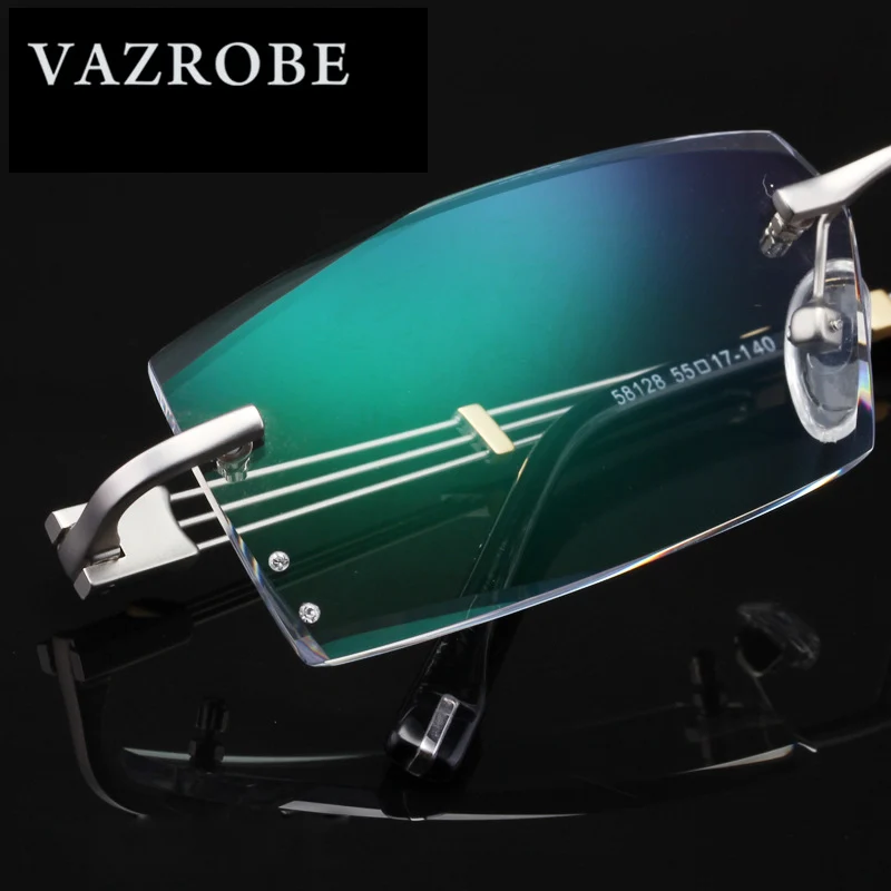 Vazrobe Rimless Glasses Men Eyeglasses Frames for Man Prescription Spectacles Gradient Lens(no Power) Decoration/diopter Eyewear
Vazrobe Rimless Glasses Men Eyeglasses Frames for Man Prescription Spectacles Gradient Lens(no Power) Decoration/diopter Eyewear