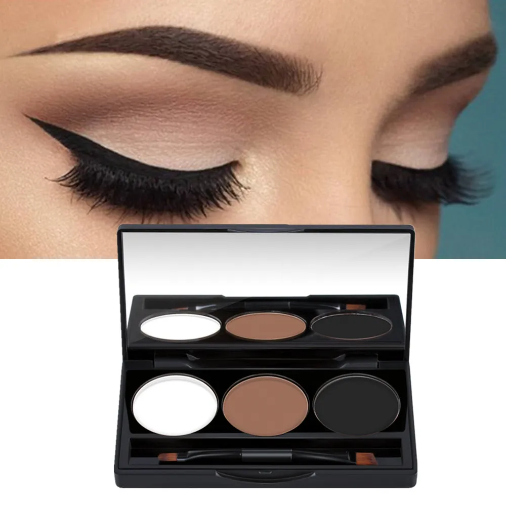 Perfect Summer Eyebrow Powder Eye Brow Palette Makeup Set Kit With Mirror&Eyebrow Brushes Inside Enhancer | Красота и здоровье