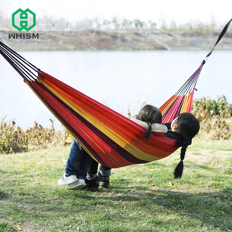WHISM Camping Swing Hammock Hanging Sleeping Bed Portable Travel Canvas Double Chair Hamac 2 Person Outdoor Parachute Hammock
WHISM Camping Swing Hammock Hanging Sleeping Bed Portable Travel Canvas Double Chair Hamac 2 Person Outdoor Parachute Hammock