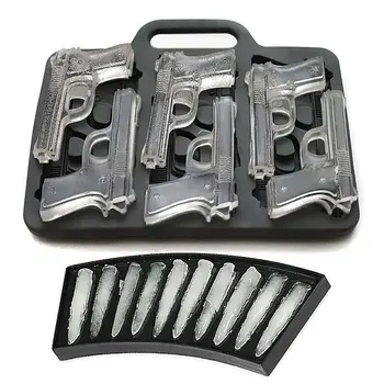 2PCS DIY Ice Cube Maker Ice Cream Candy Bar Silicone Mold Gun Bullet Shape Ice Tray Fruit Maker Kitchen Drinking Accessories E
2PCS DIY Ice Cube Maker Ice Cream Candy Bar Silicone Mold Gun Bullet Shape Ice Tray Fruit Maker Kitchen Drinking Accessories E