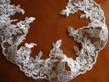 ivory bridal lace trim, cord lace, alencon floral lace trim for bridal veil, wedding decoration LTC075B
ivory bridal lace trim, cord lace, alencon floral lace trim for bridal veil, wedding decoration LTC075B