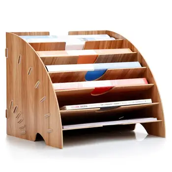 Wooden desktop storage box office supplies finishing storage box storage file rack multilayer A4 data bookshelf
Wooden desktop storage box office supplies finishing storage box storage file rack multilayer A4 data bookshelf