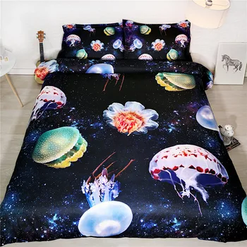 4 pieces duvet cover set single size blue space bedding with colorful jellyfish bed sheets for children adult queen king 6pcs
4 pieces duvet cover set single size blue space bedding with colorful jellyfish bed sheets for children adult queen king 6pcs