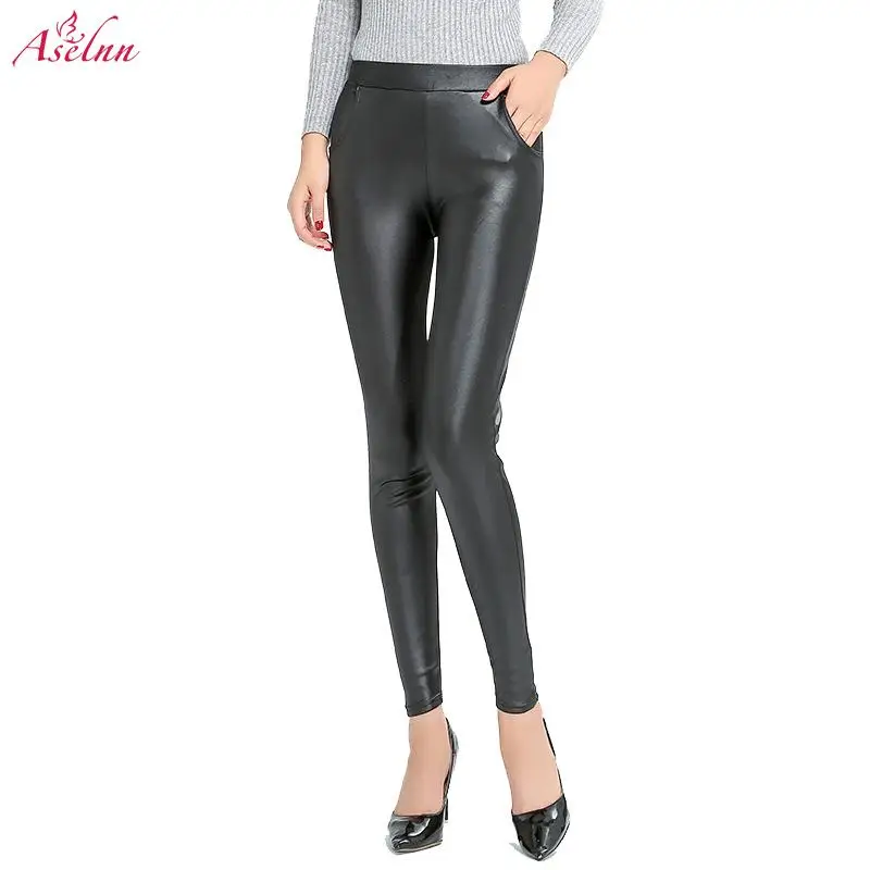 Aselnn Women Pu Leather Pants Winter Casual Black Pencil Pants Plus Size 5xl High Stretch Elastic Waist Trousers For Female
Aselnn Women Pu Leather Pants Winter Casual Black Pencil Pants Plus Size 5xl High Stretch Elastic Waist Trousers For Female