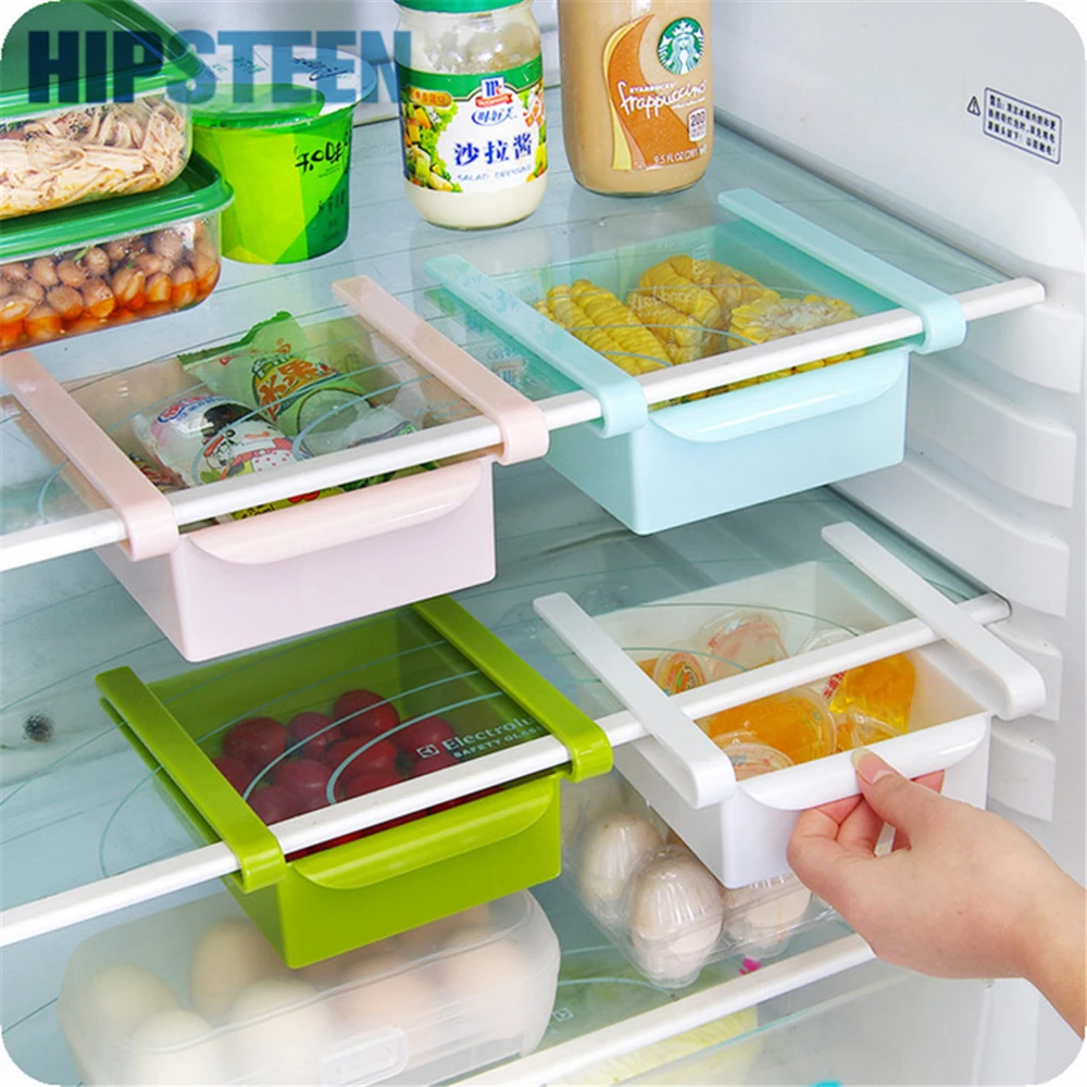 Image Kitchen Utensil Refrigerator Fridge Storage Rack Freezer Space Saver Shelf Holder Organizer For The Kitchen