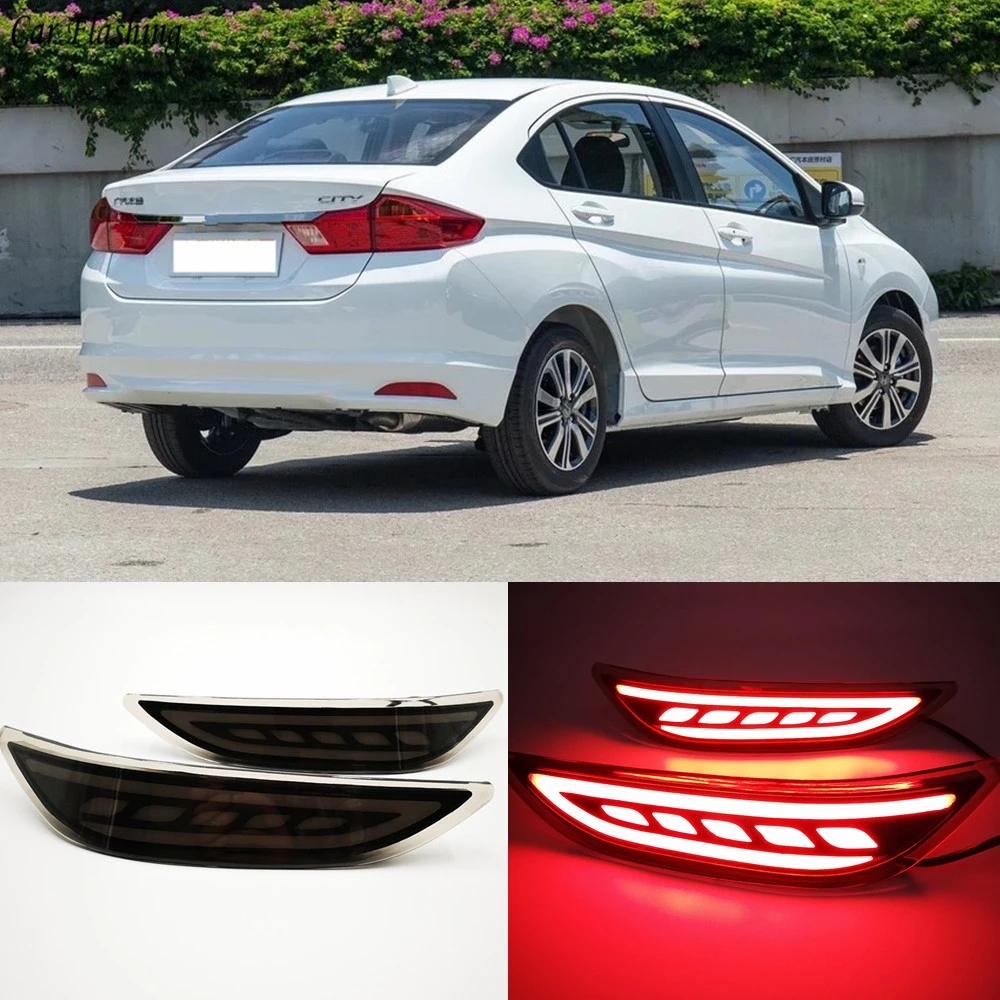 Car Flashing 2PCS For Honda City 2014 2015 2016 Tail Reflector LED Rear Fog Lamp Bumper Light Brake Light Turning Signal Light
Car Flashing 2PCS For Honda City 2014 2015 2016 Tail Reflector LED Rear Fog Lamp Bumper Light Brake Light Turning Signal Light