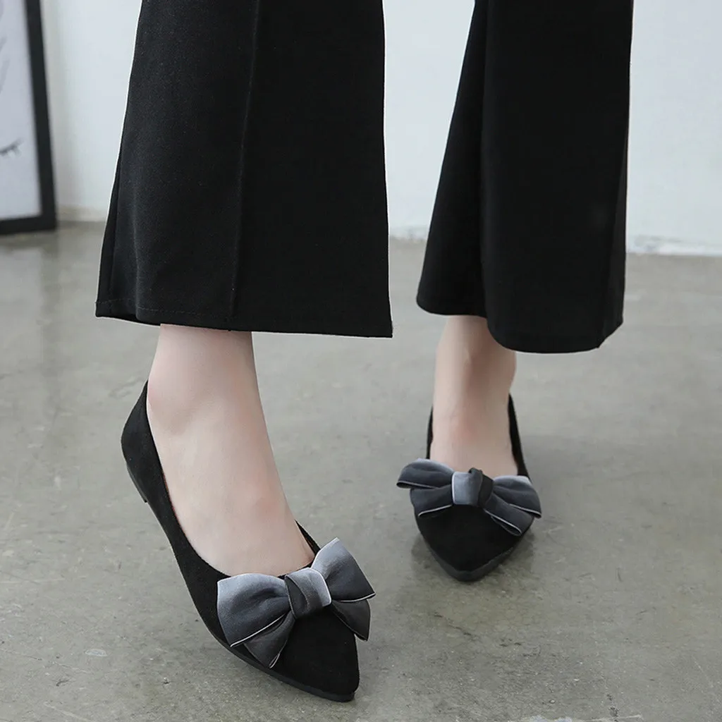 SAGACE Shoes Women's Casual Pointed Toe Butterfly-Knot Single Shoes Shallow Slip On Flat fashion new shoes woman 2018dec8
SAGACE Shoes Women's Casual Pointed Toe Butterfly-Knot Single Shoes Shallow Slip On Flat fashion new shoes woman 2018dec8