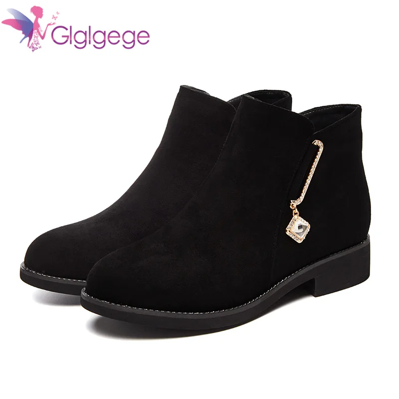 Glglgege New Winter Flat Rining,Equestrian Flock Boots Female Large Size 41-43 Side Zipper Crystal Thick With Ankle Boots 2018
Glglgege New Winter Flat Rining,Equestrian Flock Boots Female Large Size 41-43 Side Zipper Crystal Thick With Ankle Boots 2018