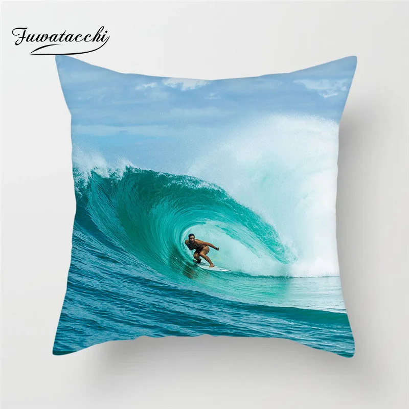 Fuwatacchi Surfing Cushion Cover Girl Surfing Pattern Printed Cushion Cover Plush Throw Pillow Case For Car Sofa Home Decoration
Fuwatacchi Surfing Cushion Cover Girl Surfing Pattern Printed Cushion Cover Plush Throw Pillow Case For Car Sofa Home Decoration