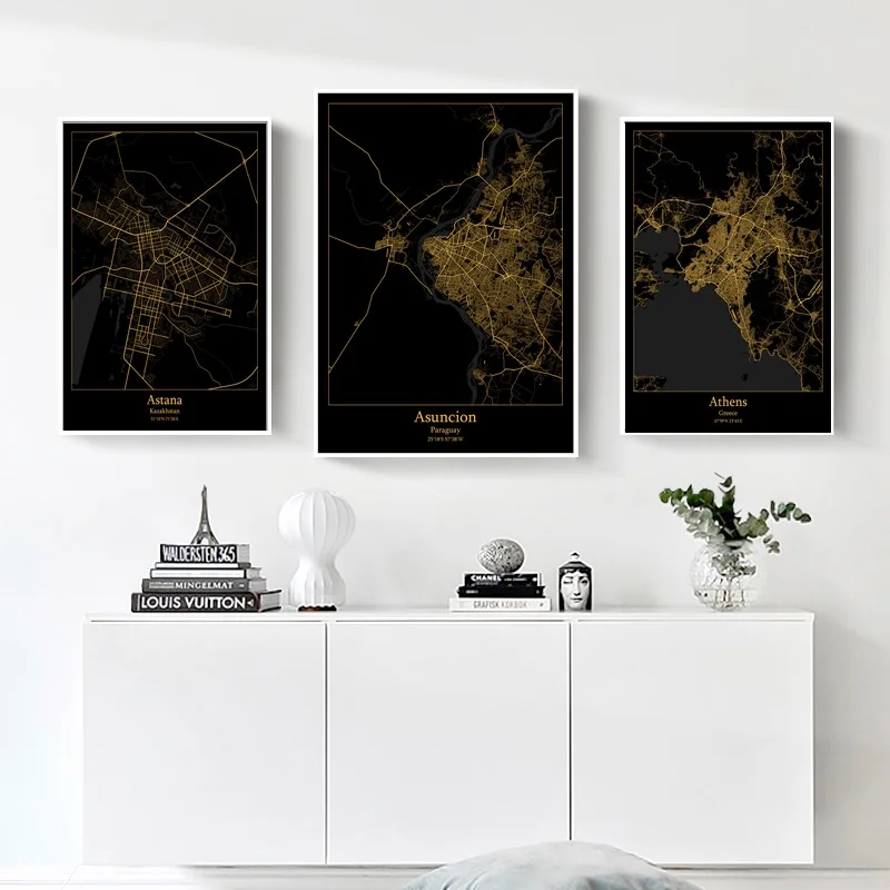 Astana Kazakhstan,Asuncion Paraguay,Athens Greece,Modern City Gold Map Canvas Art Print Home Room Decor Poster
Astana Kazakhstan,Asuncion Paraguay,Athens Greece,Modern City Gold Map Canvas Art Print Home Room Decor Poster
