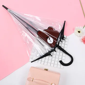 Yesello Transparent Bear Long Umbrella Women Strong Windproof Automatic Long Umbrella Windproof Long Handle Men Umbrella Z605
Yesello Transparent Bear Long Umbrella Women Strong Windproof Automatic Long Umbrella Windproof Long Handle Men Umbrella Z605