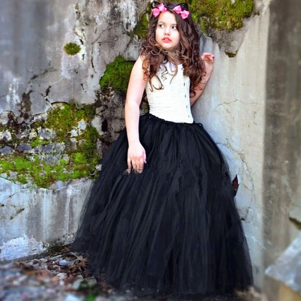 Long Black Tutu Skirt Little Girl Child Kids Photo Prop Halloween Wedding Flower Girl Full Length Tulle With Headband For 1-14Y
Long Black Tutu Skirt Little Girl Child Kids Photo Prop Halloween Wedding Flower Girl Full Length Tulle With Headband For 1-14Y