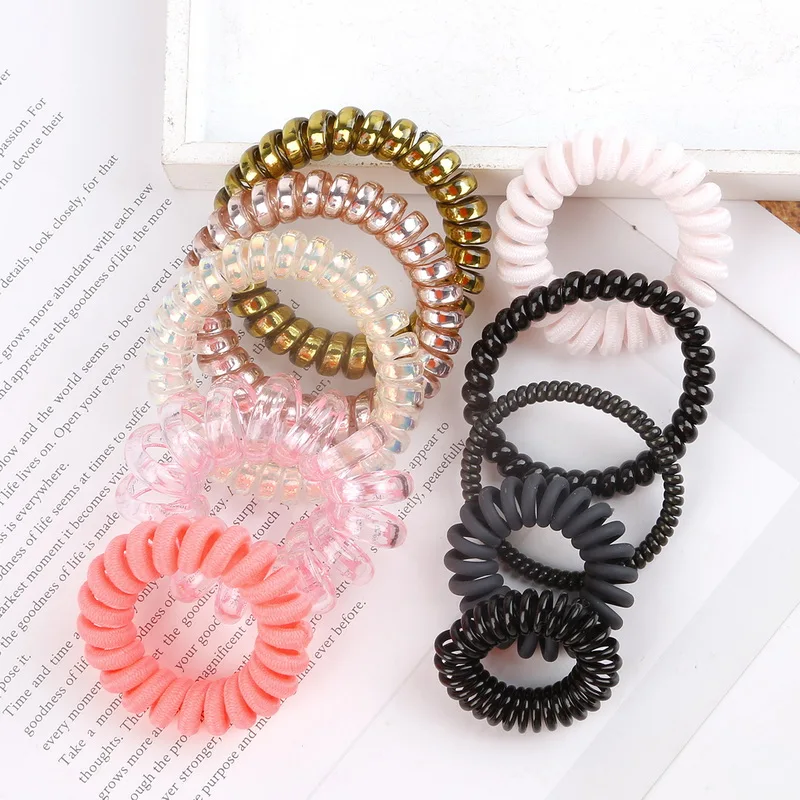5-20pcs/lot Transparent Popular hairwear candy-colored telephone wire hair band hair rope wholesale hair accessories for Girl
5-20pcs/lot Transparent Popular hairwear candy-colored telephone wire hair band hair rope wholesale hair accessories for Girl