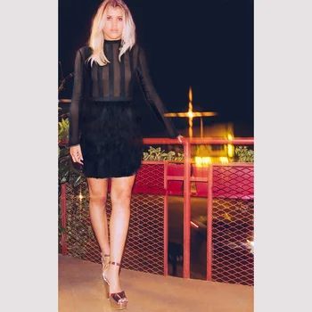 2019 New Style Black White Red Sexy Mesh Evening Party Bodycon Dress Fashion Patchwork Feather Celebrity Bodycon Dress Vestidos
2019 New Style Black White Red Sexy Mesh Evening Party Bodycon Dress Fashion Patchwork Feather Celebrity Bodycon Dress Vestidos