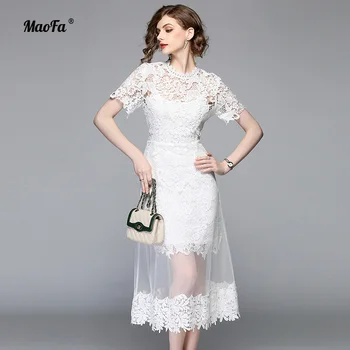 With Camisole Maxi Party Dress Women White O-Neck Sexy Summer Dresses Elegant Club Long Dress Sweet Night Lace Dresses
With Camisole Maxi Party Dress Women White O-Neck Sexy Summer Dresses Elegant Club Long Dress Sweet Night Lace Dresses
