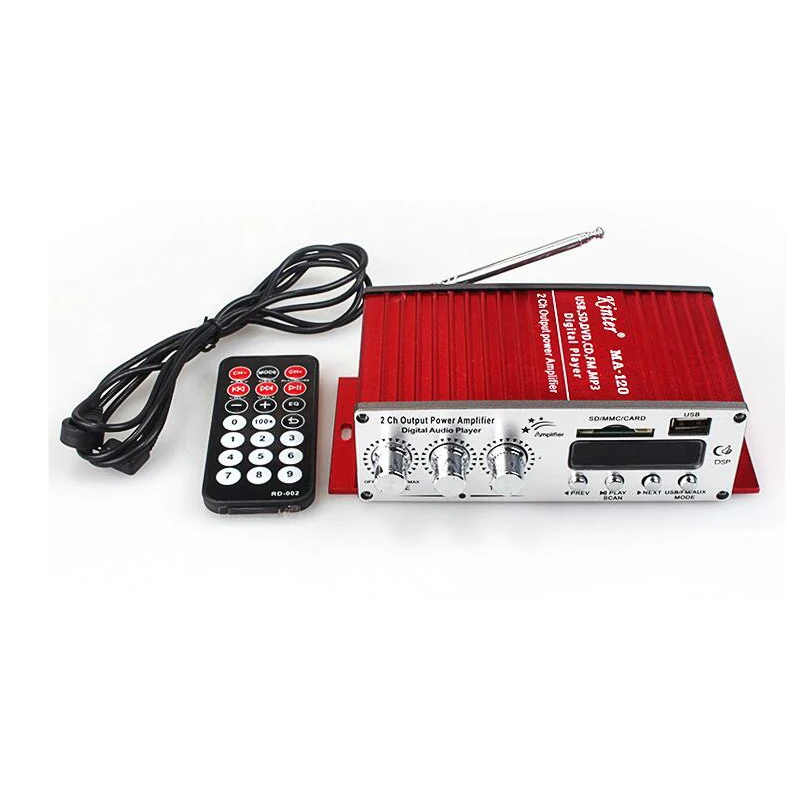 Hi-Fi USB MP3 DVD CD FM SD 12V Digital Player Sound model Audio Music Player for Motorcycle Car Auto Stereo Power Amplifier
Hi-Fi USB MP3 DVD CD FM SD 12V Digital Player Sound model Audio Music Player for Motorcycle Car Auto Stereo Power Amplifier
