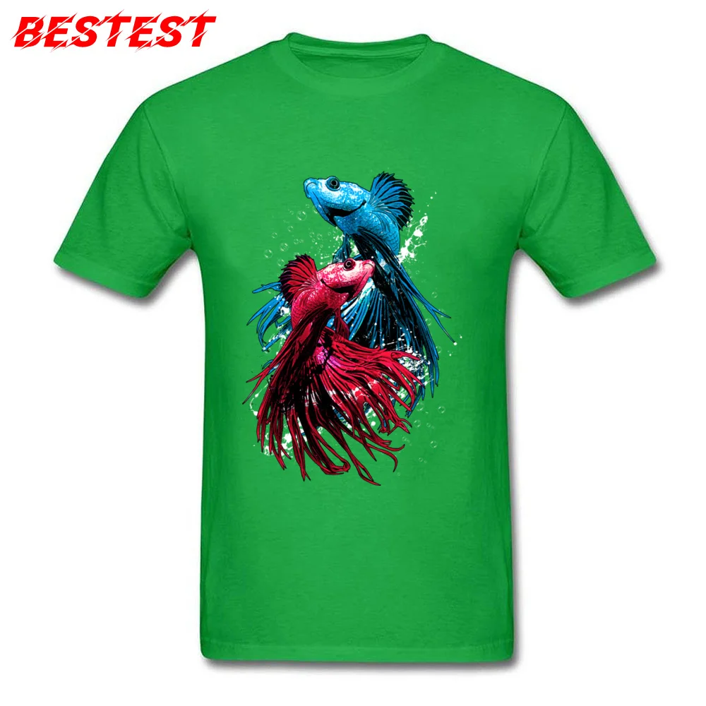 Aquarium V.II Men Faddish 3D Printed Tops & Tees Crew Neck Summer Cotton T-Shirt Classic Short Sleeve T-Shirt Top Quality Aquarium V.II green