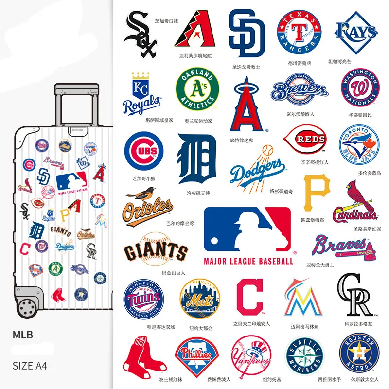 31pcs American Baseball League Sticker Suitcase Sticker Notebook Guitar Computer Decorative Wall Sticker
31pcs American Baseball League Sticker Suitcase Sticker Notebook Guitar Computer Decorative Wall Sticker