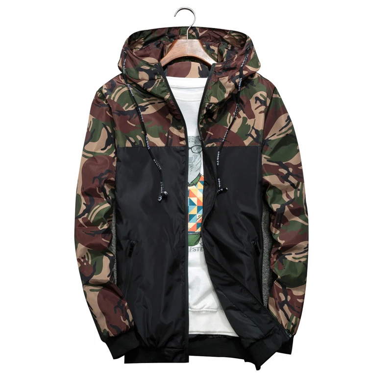 Spring Autumn Men's Jackets Camouflage Military Hooded Coats Casual Zipper Male Windbreaker Men Brand Clothing Men's Windbreaker
Spring Autumn Men's Jackets Camouflage Military Hooded Coats Casual Zipper Male Windbreaker Men Brand Clothing Men's Windbreaker