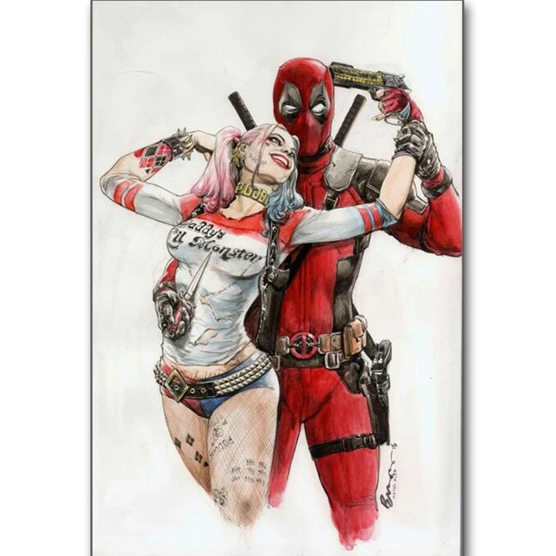 Full Square/Round Drill 5D DIY Diamond Painting "Deadpool&clown " 3D Embroidery Cross Stitch Mosaic Home Decor
Full Square/Round Drill 5D DIY Diamond Painting "Deadpool&clown " 3D Embroidery Cross Stitch Mosaic Home Decor