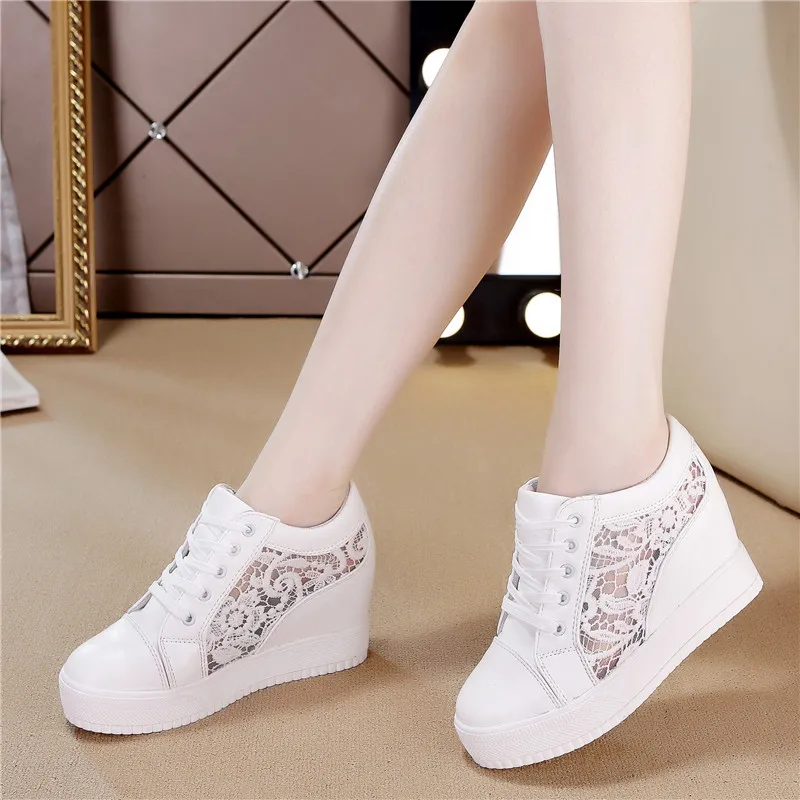 New 2019 Fashion Women Casual Shoes Lace Breathable Platform 7CM Wedge Heels Shoes Summer Sneakers Zapatillas Deportivas Mujer
New 2019 Fashion Women Casual Shoes Lace Breathable Platform 7CM Wedge Heels Shoes Summer Sneakers Zapatillas Deportivas Mujer