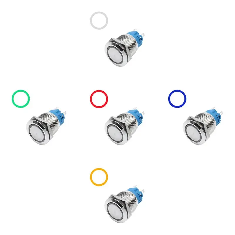 New 24V 19mm Waterproof Self-locking Type Stainless Steel Metal Doorbell Bell Horn Push Button Switch LED Car Auto Engine PC
New 24V 19mm Waterproof Self-locking Type Stainless Steel Metal Doorbell Bell Horn Push Button Switch LED Car Auto Engine PC