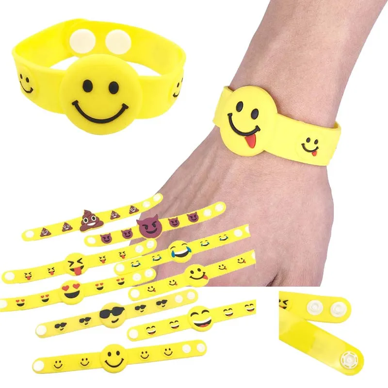 8/12/15 Pcs Cartoon Emoji Smile Bracelet Birthday Party Supplies Dinosaur Party Set Boys Party Favors Kids Wristband Child Gifts
8/12/15 Pcs Cartoon Emoji Smile Bracelet Birthday Party Supplies Dinosaur Party Set Boys Party Favors Kids Wristband Child Gifts