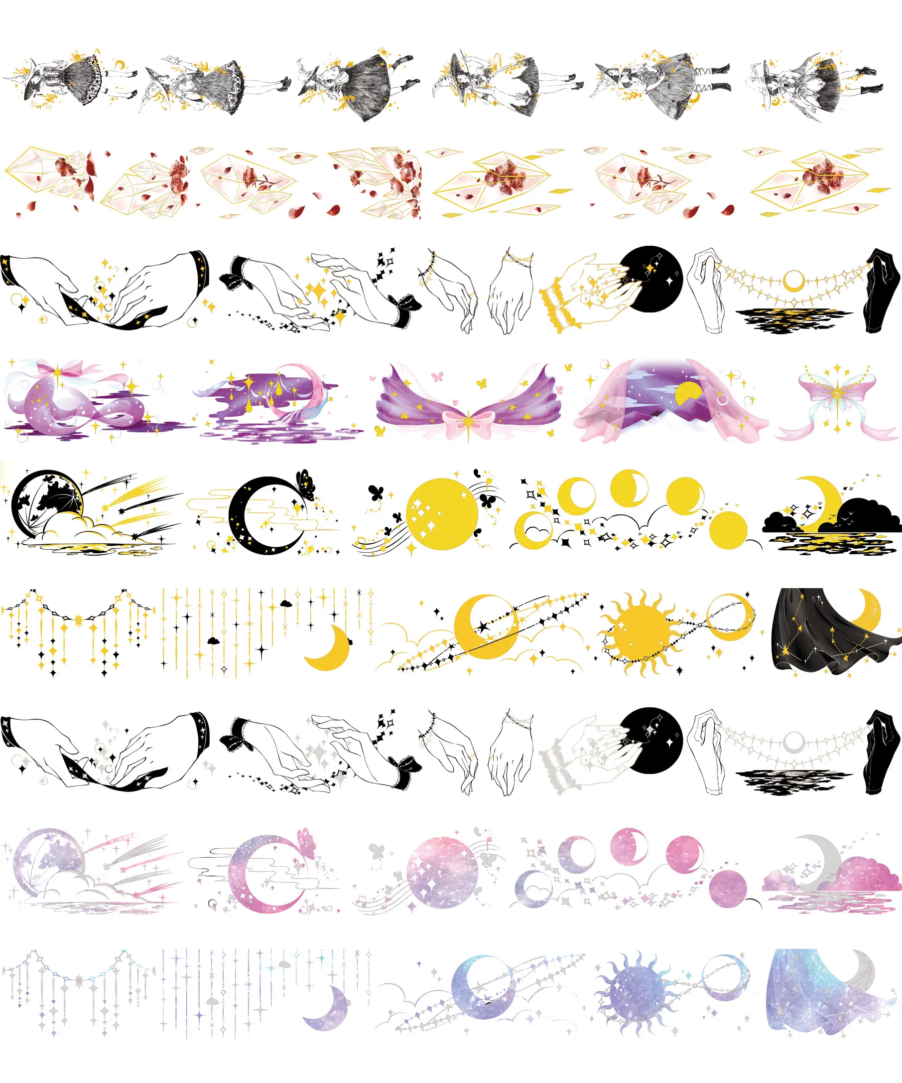 Dream Star Moon/Magic Nebula bronzing decoration washi tape DIY scrapbooking masking tape escolar
Dream Star Moon/Magic Nebula bronzing decoration washi tape DIY scrapbooking masking tape escolar