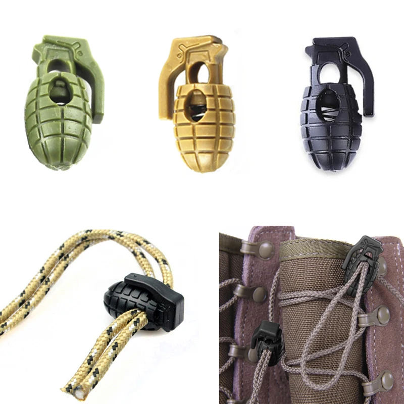 Cord Stopper Survive Camp Lace Rope Clamp Grenade Buckle Shoelace Clip Shoe Paracord Hike Outdoor Lock
Cord Stopper Survive Camp Lace Rope Clamp Grenade Buckle Shoelace Clip Shoe Paracord Hike Outdoor Lock