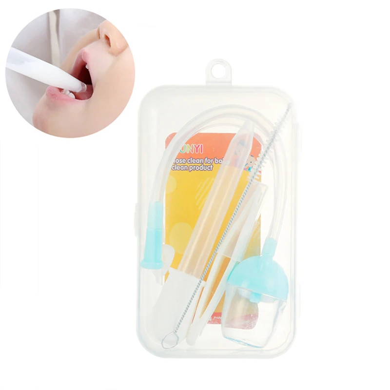 Kidlove 5Pcs/Set Mouth Suction Nasal Aspirator Feeding Device Nose Clip Straw Brush PP box Set for Baby Infant
Kidlove 5Pcs/Set Mouth Suction Nasal Aspirator Feeding Device Nose Clip Straw Brush PP box Set for Baby Infant
