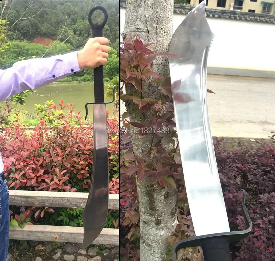 Handmade KungFu Broadsword DaDao Sword Strong Sharp Knife T1090 High Carbon Steel Blade/Canvas Sheath
Handmade KungFu Broadsword DaDao Sword Strong Sharp Knife T1090 High Carbon Steel Blade/Canvas Sheath