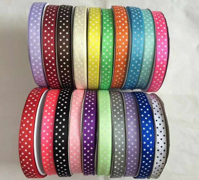 new arrive 3/4" (20mm) Grosgrain ribbon Polka Dots printed ribbon with white dots, DIY hairbow accessoriesn total 20 colors
new arrive 3/4" (20mm) Grosgrain ribbon Polka Dots printed ribbon with white dots, DIY hairbow accessoriesn total 20 colors