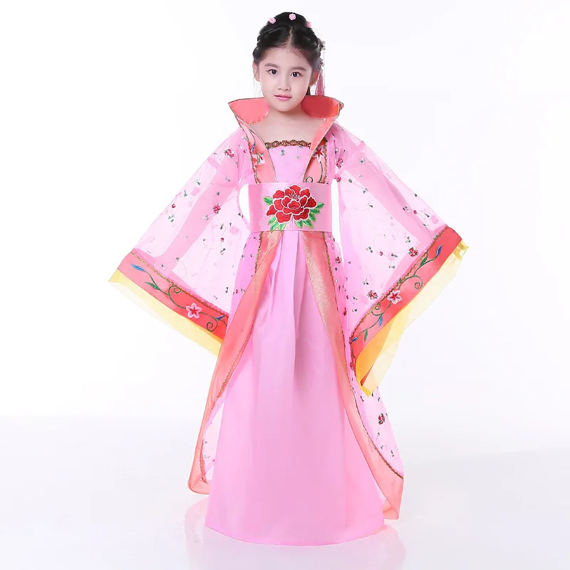 Новый китайский классический костюм для девочек танцев королевской принцессы